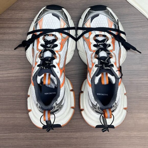 BALENCIAGA TRACK SNEAKERS WHITE ORANGE SIZE EU 41 - Picture 3 of 5